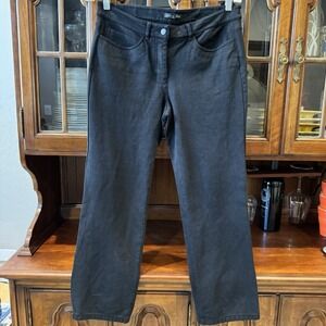 Eileen Fisher Women's Black‎ Straight Leg 5 Pocket Slacks Small * Read